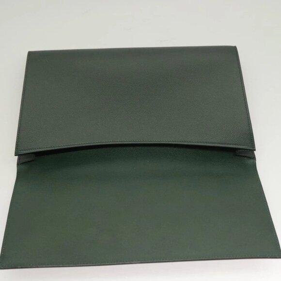 LOUIS VUITTON Taiga Leather Volga Briefcase Epicea LV Auth - Picture 10 of 16